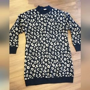 NWT Old Navy Leopard sweater dress